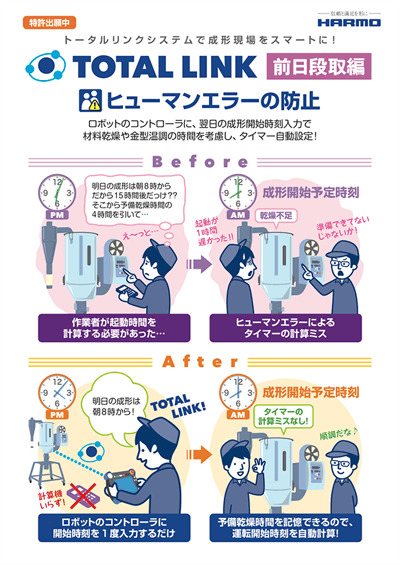 イラストで紹介！射出成形の生産ラインをまるっと管理「トータルリンクシステム」